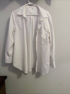 Classic White Button-Up Shirt